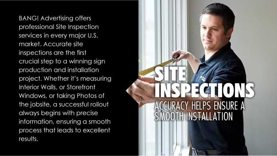 BANG! Advertising offers professional Site Inspection services_mobile