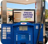 7-Eleven fresh ground coffee signage