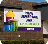 7-Eleven new beverage bar exterior sign