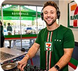 7-Eleven grand opening team member