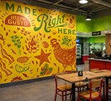 Laredo Taco Company branded wall graphics